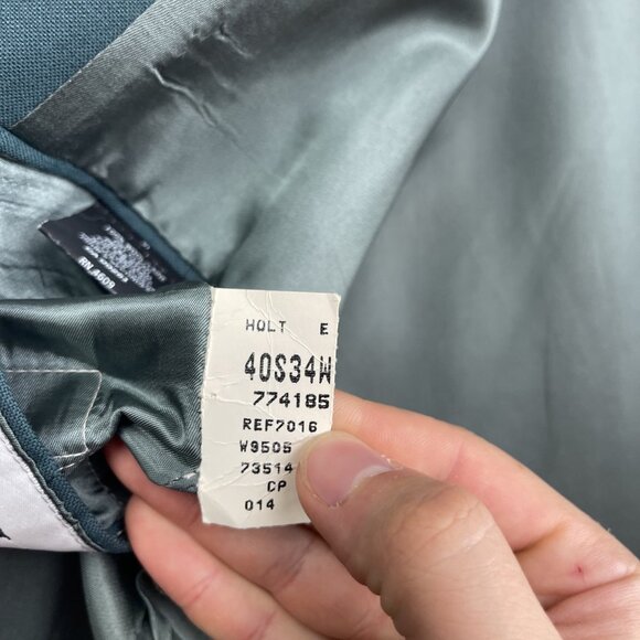 Henley Canada Green Wool Double Breasted Suit Jacket Men’s 40S + 34W Pants Set - Picture 14 of 16